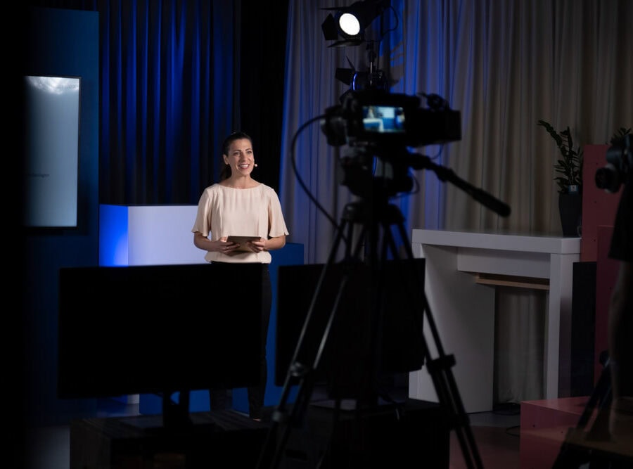 carina jantsch podcast aufnahme studio